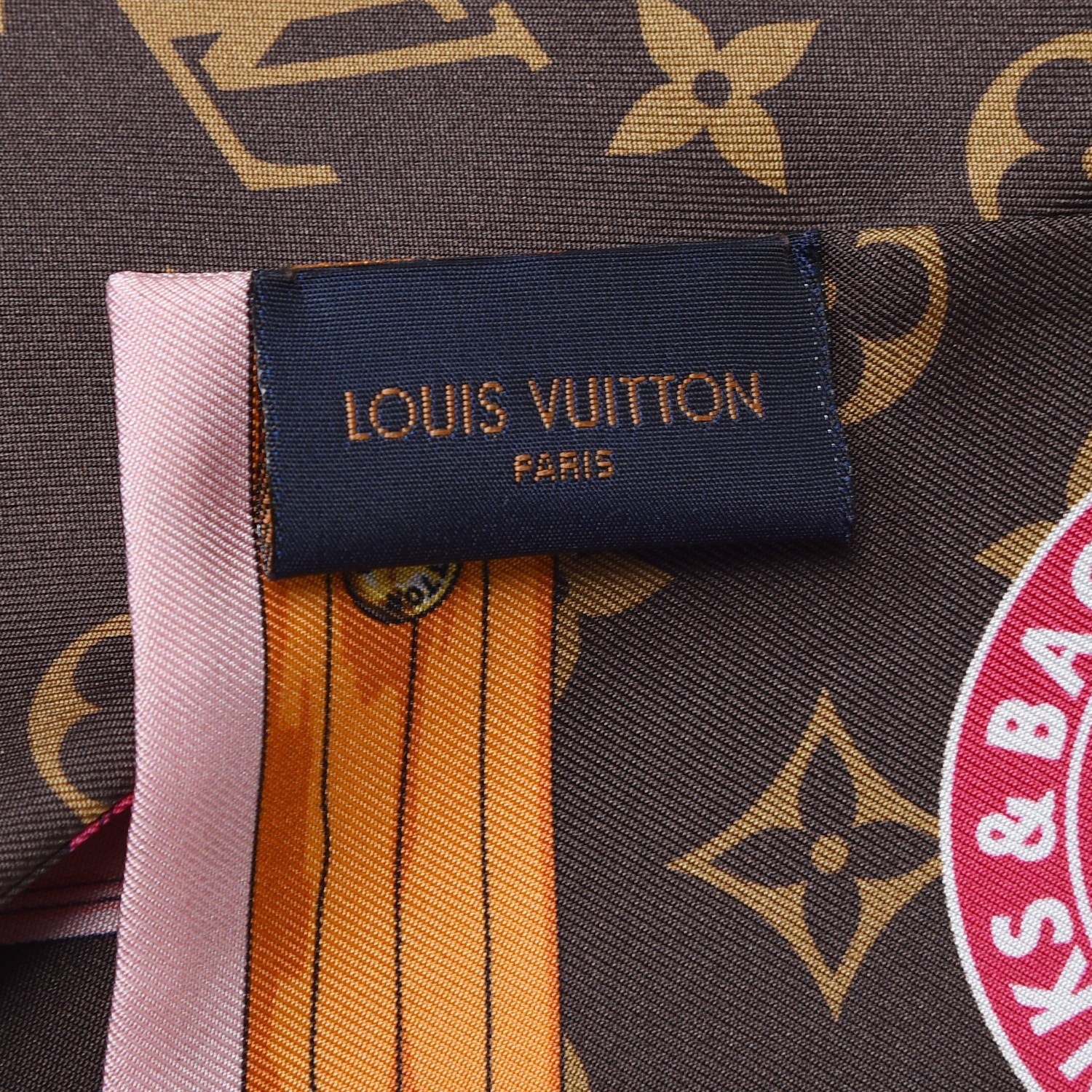 Louis Vuitton Silk Monogram Summer Trunks Bandeau Brown 3 of 5