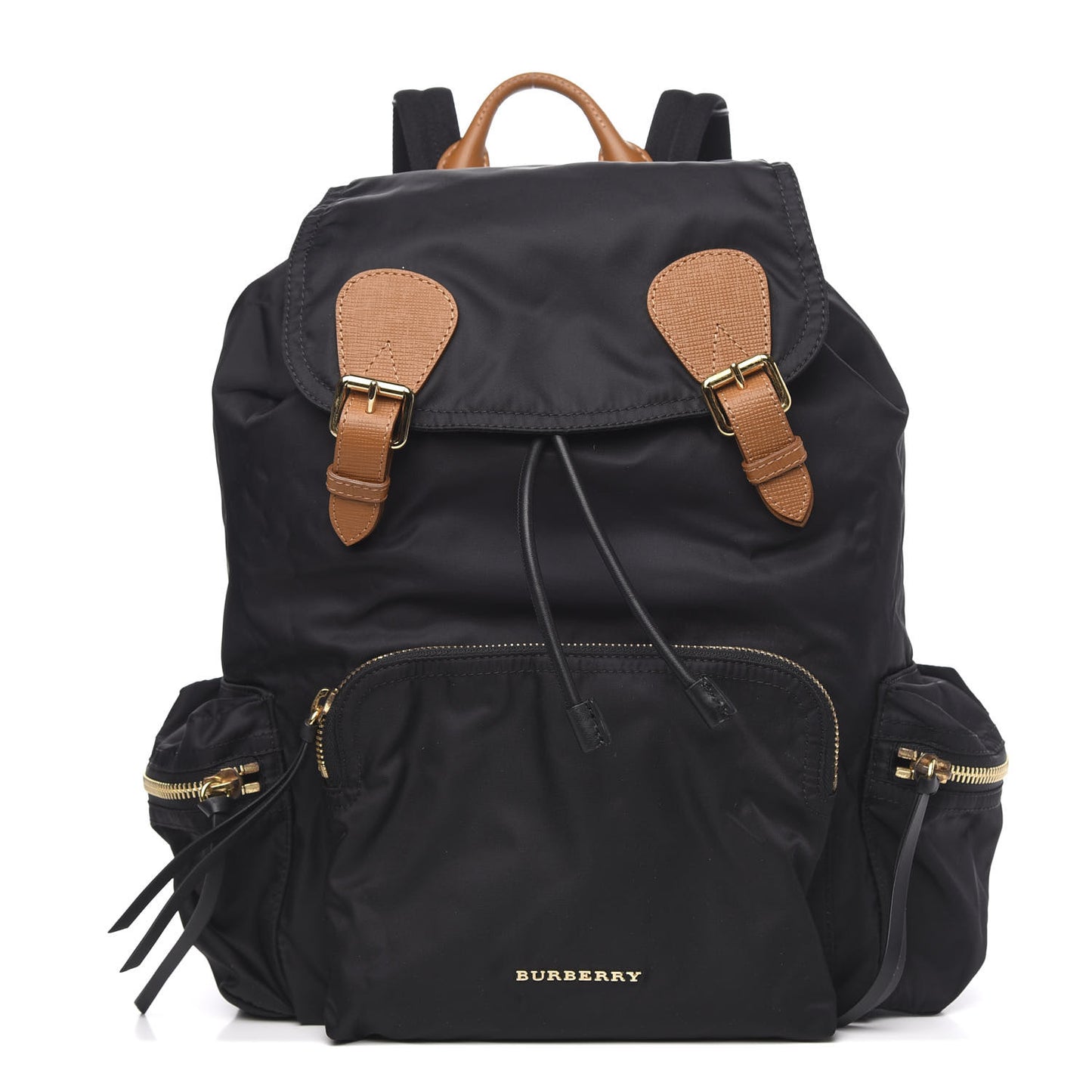 Nylon Large Rucksack Backpack Black