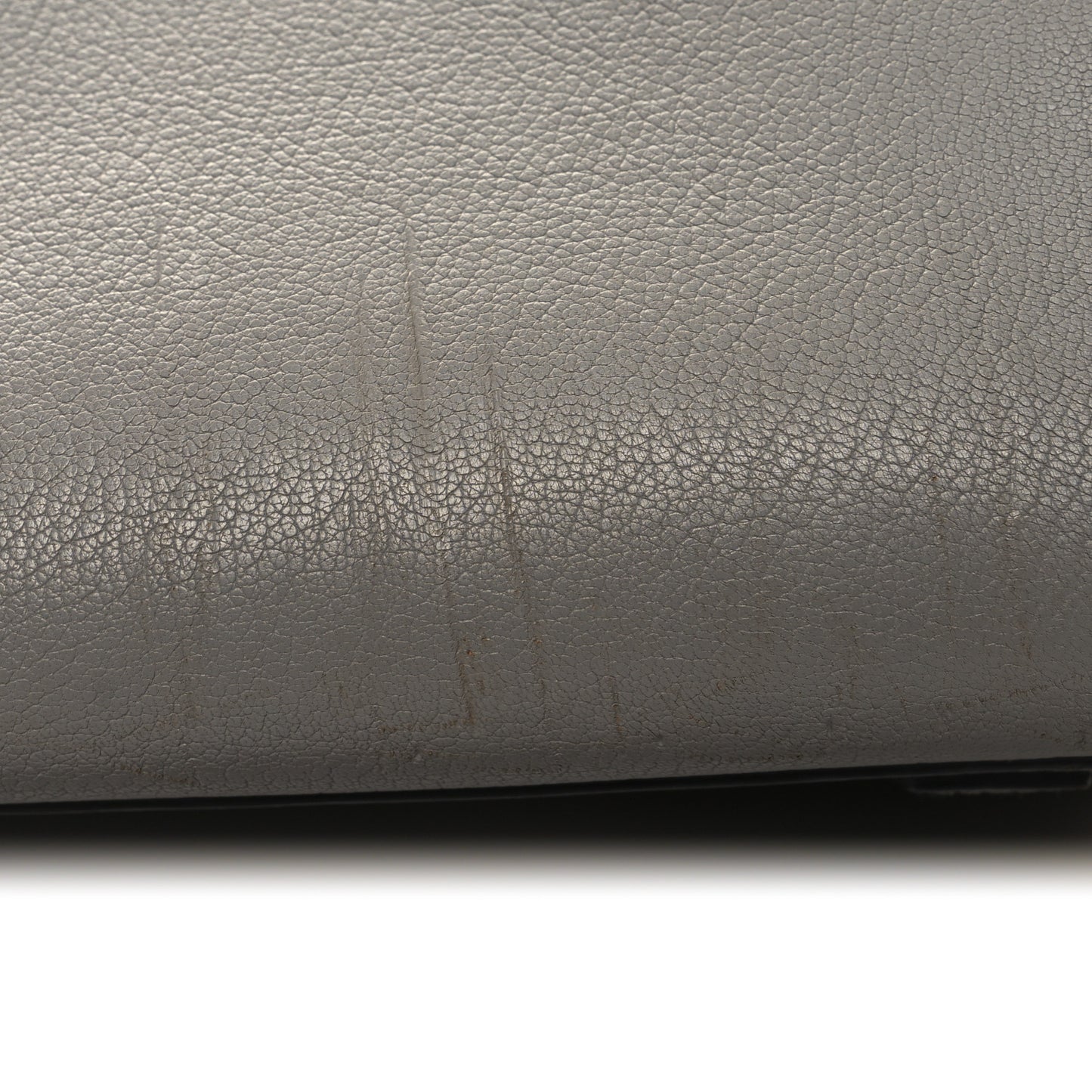 Sugar Goatskin Small Antigona Pearl Grey