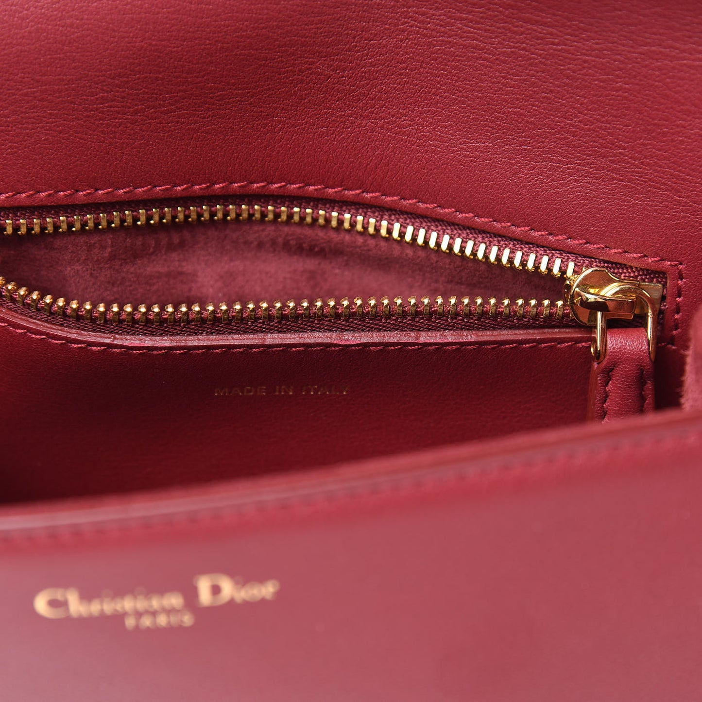 Smooth Calfskin Mini C'est Flap Bag Red