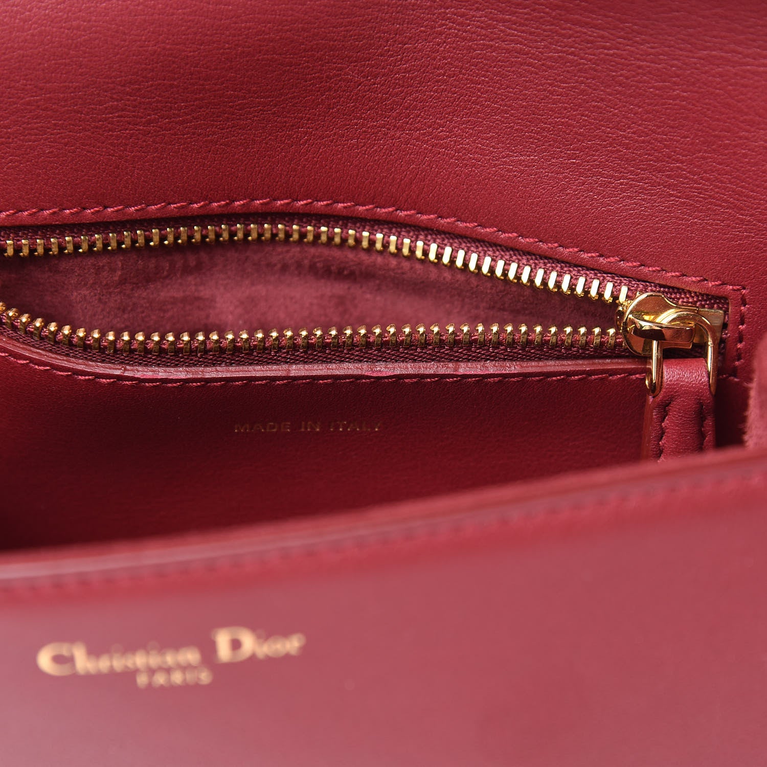 Christian Dior Smooth Calfskin Mini C'est Flap Bag Red 12 of 12