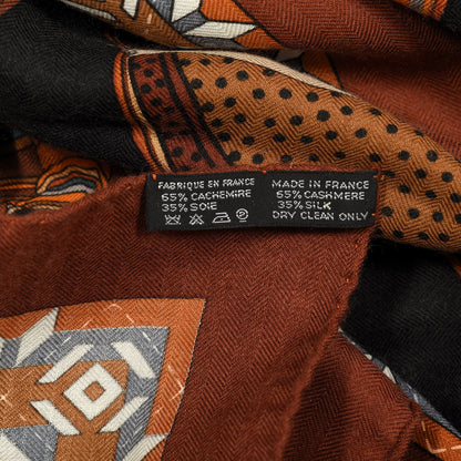 Hermes Cashmere Silk Belles du Mexique Shawl 140 3 of 3