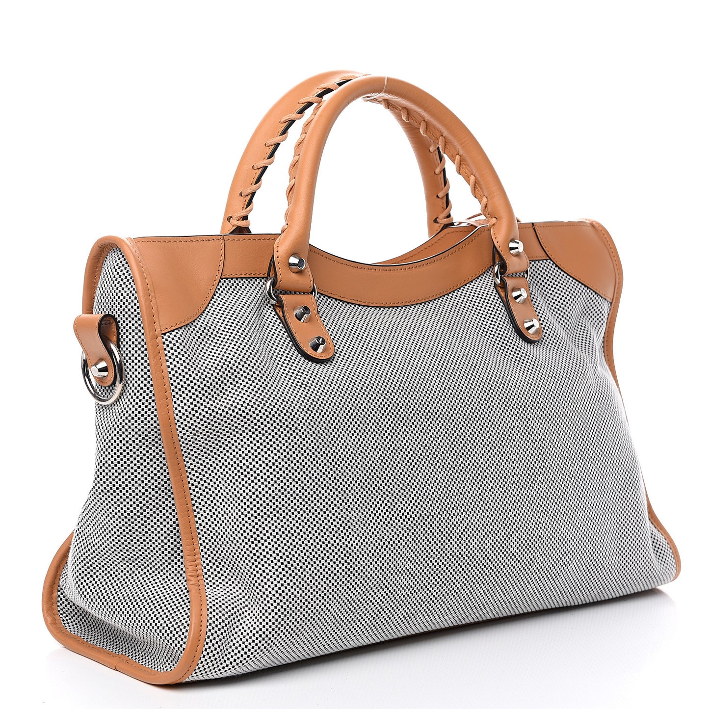 Calfskin Twill Perforated Classic Hardware City Tan