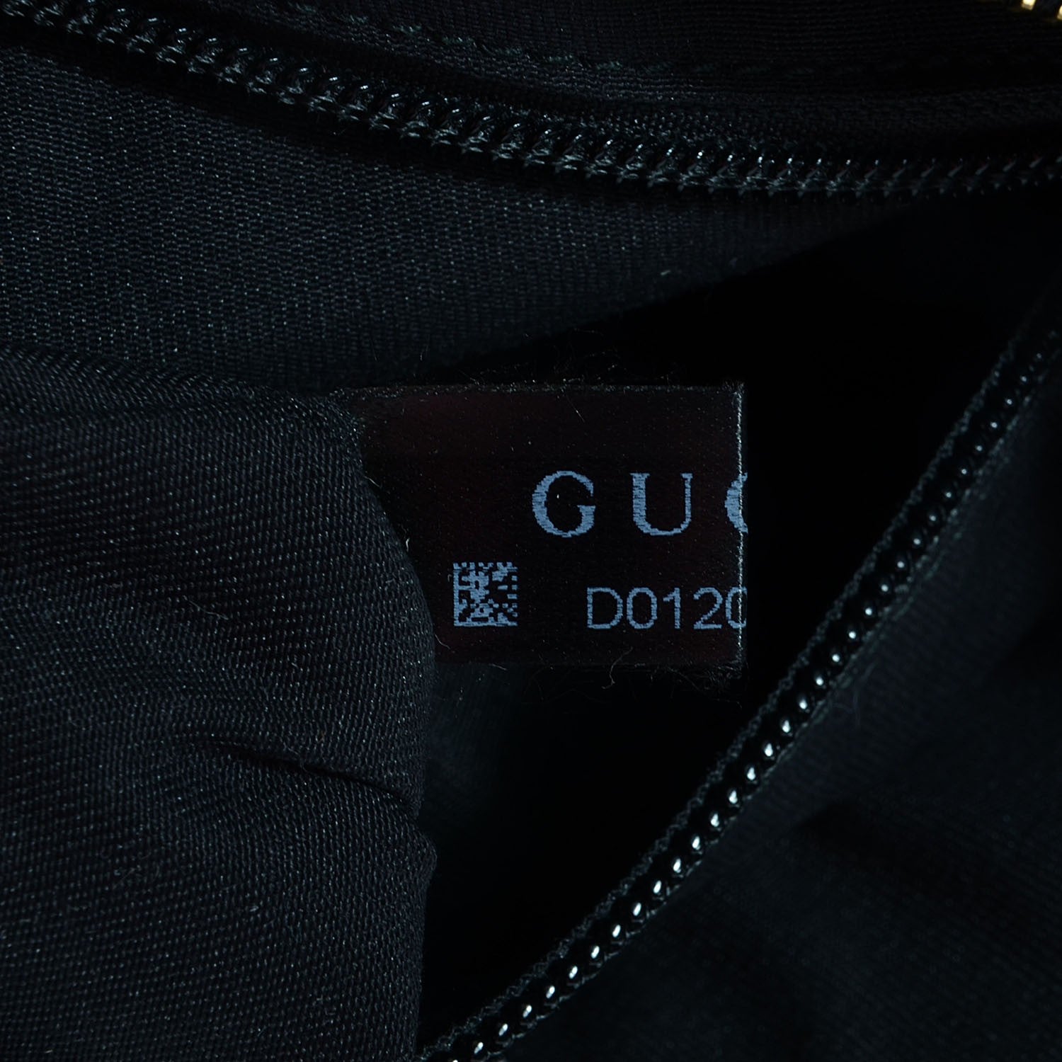 Gucci Monogram Web Medium Half Moon Hobo Black 8 of 9