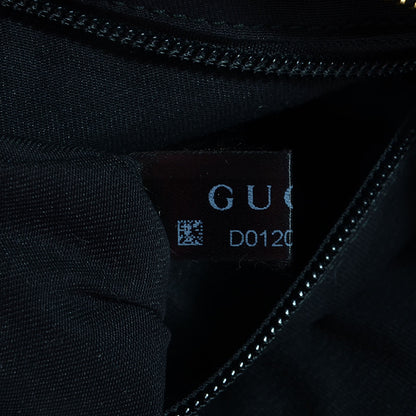 Gucci Monogram Web Medium Half Moon Hobo Black 8 of 9