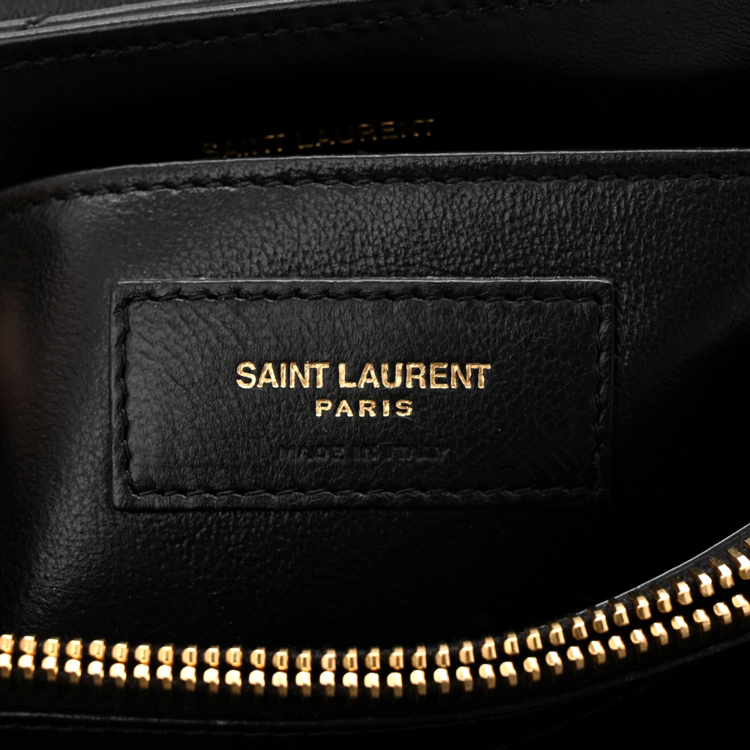 Saint Laurent Calfskin Y Quilted Monogram Small Loulou Chain Satchel Black 6 of 10