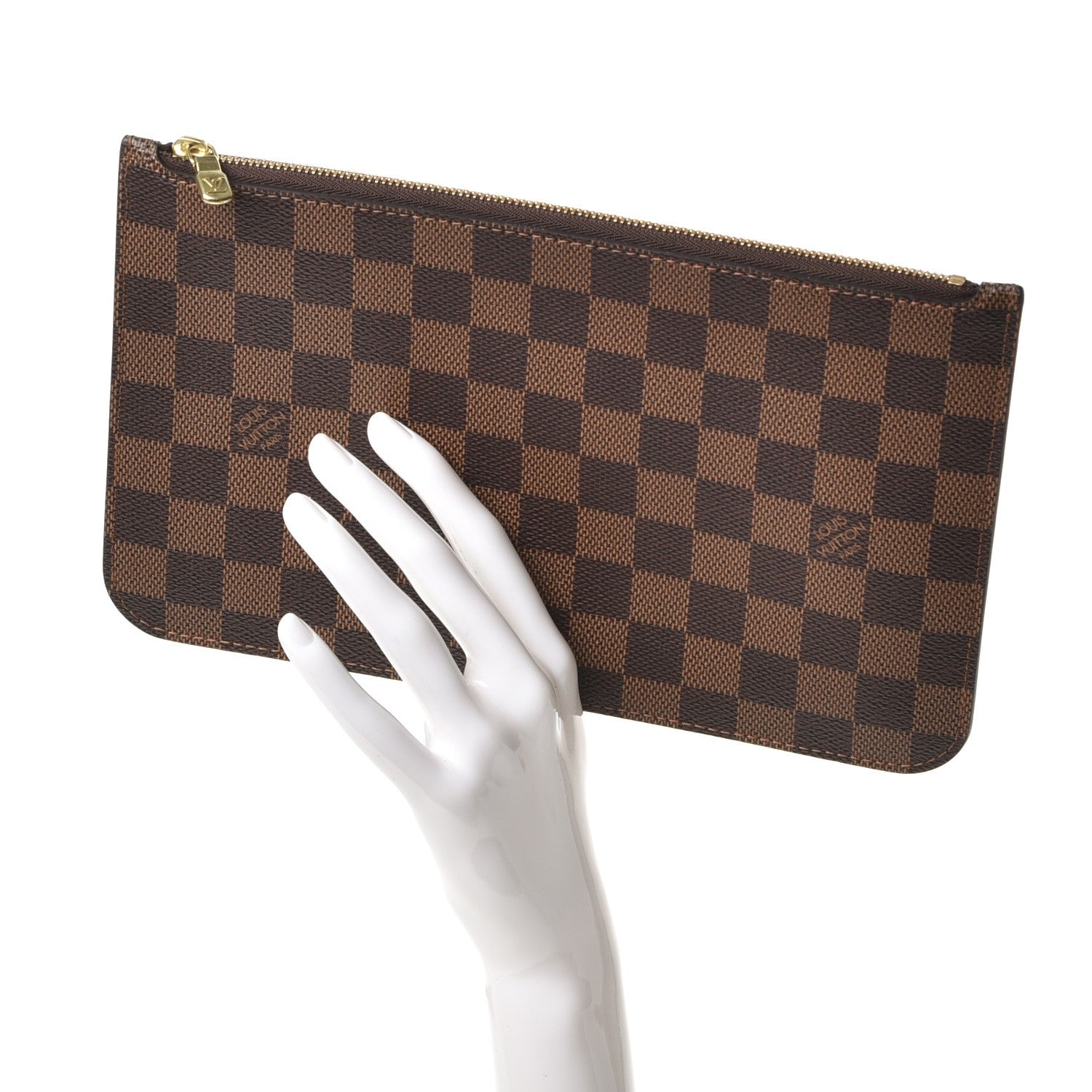 Louis Vuitton Damier Ebene Neverfull MM GM Pochette 2 of 8