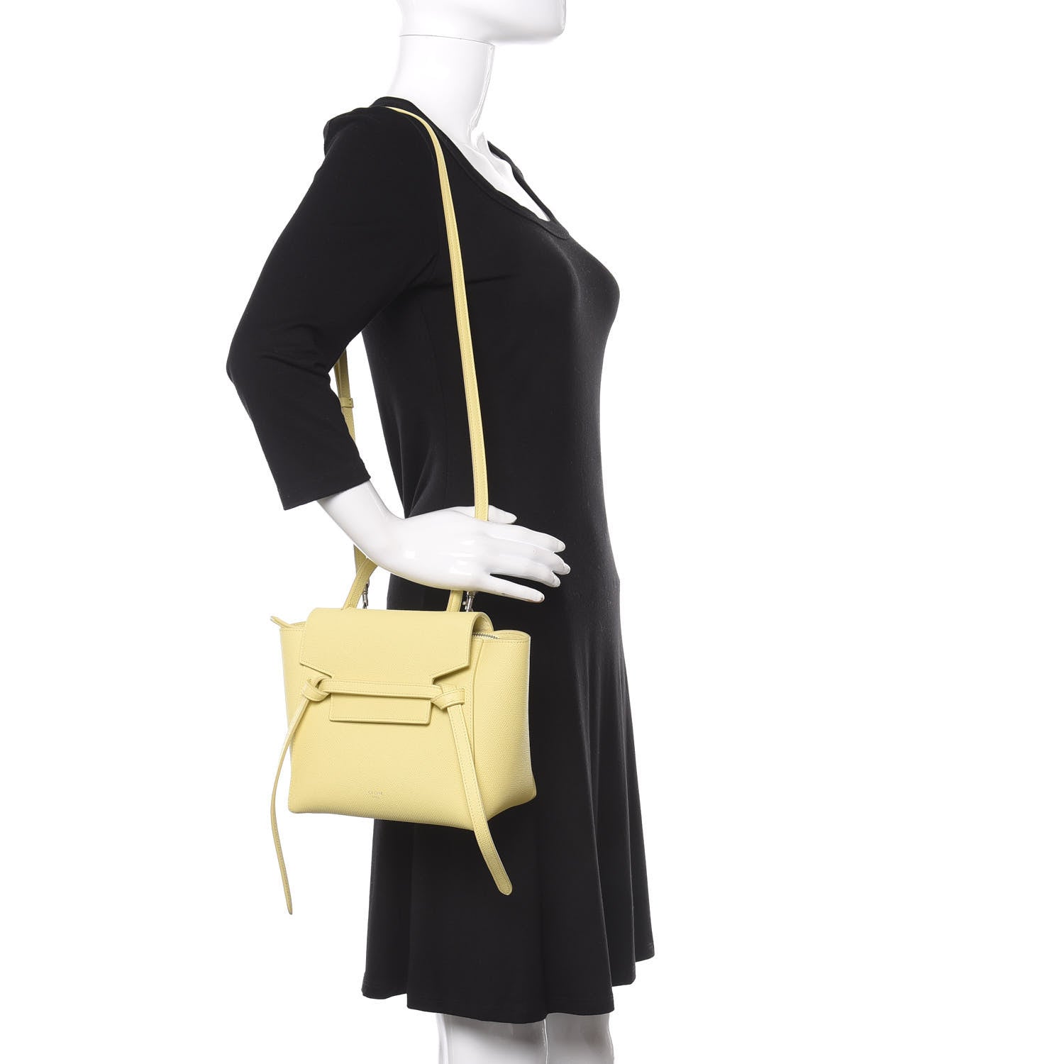 Celine Grained Calfskin Nano Belt Bag Citrus 2 of 11