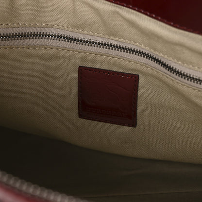 Burberry Nova Check Heart Print Pilgrim Satchel Berry 6 of 11