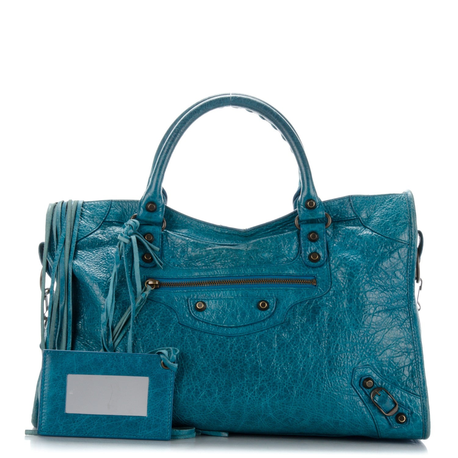 Balenciaga Agneau Classic Hardware City Lagon 1 of 9