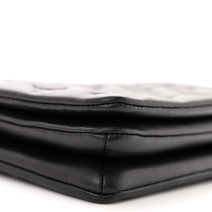 Louis Vuitton Lambskin Embossed Monogram Pochette Coussin Black 9 of 18