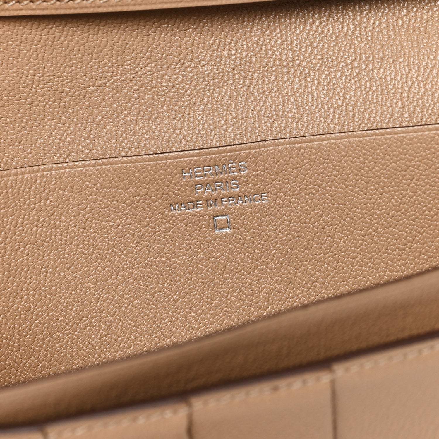 Hermes Matte Alligator Bearn Gusset Wallet Poussiere 6 of 6