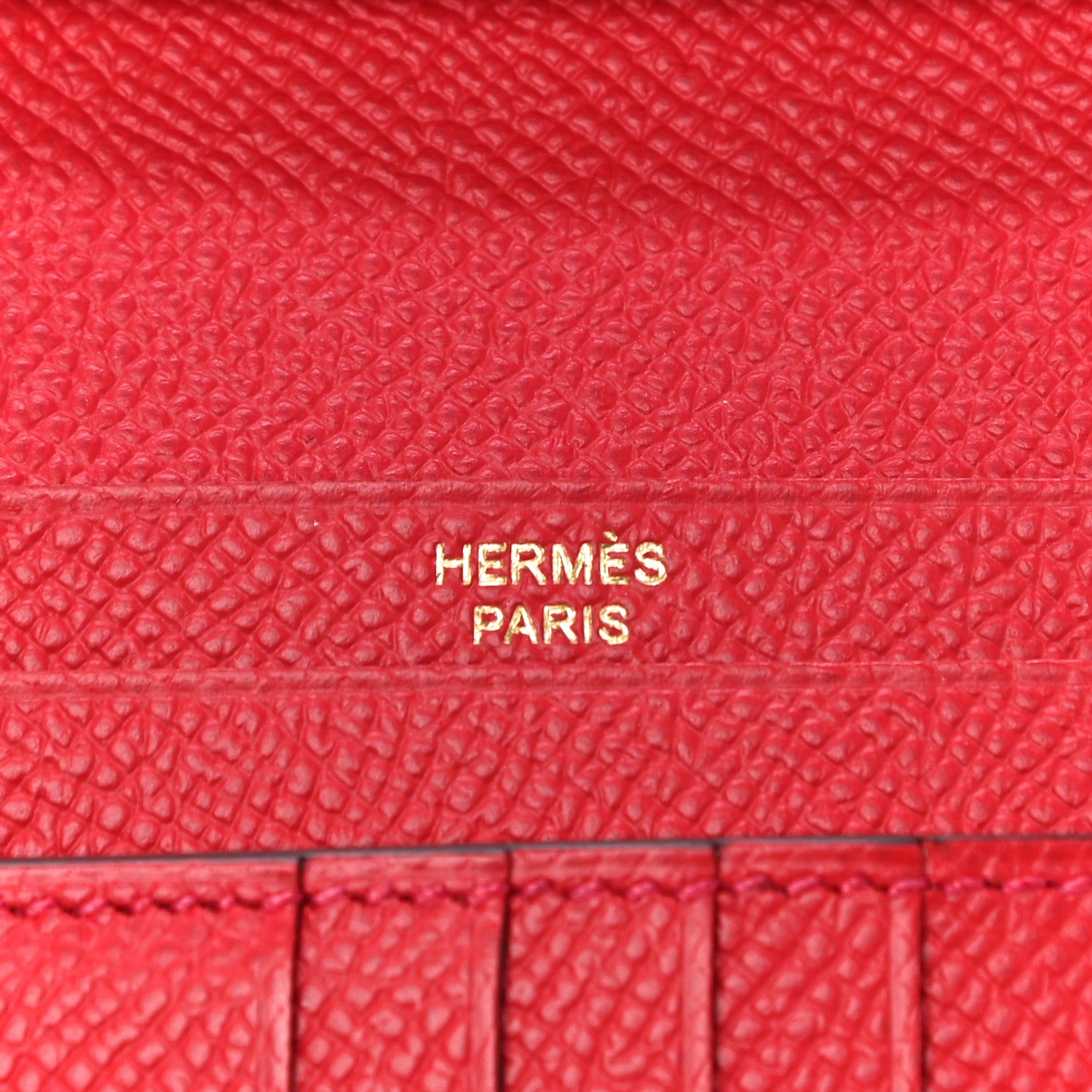 Hermes Epsom Bearn Compact Wallet Rouge Tomate 6 of 9