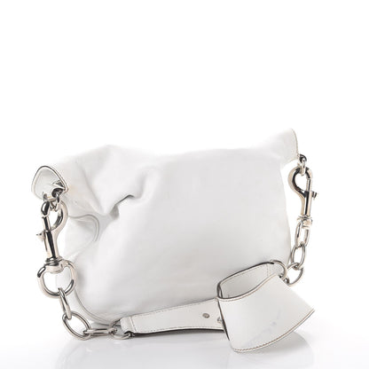 Gucci Calfskin Romy Shoulder Bag Hobo White 3 of 10