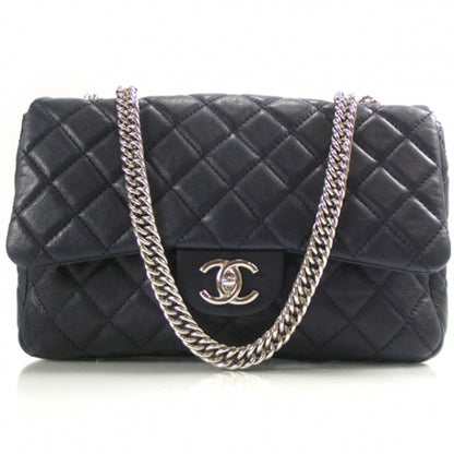 Chanel Washed Lambskin Jumbo Bijoux Chain Flap Navy 1 of 13
