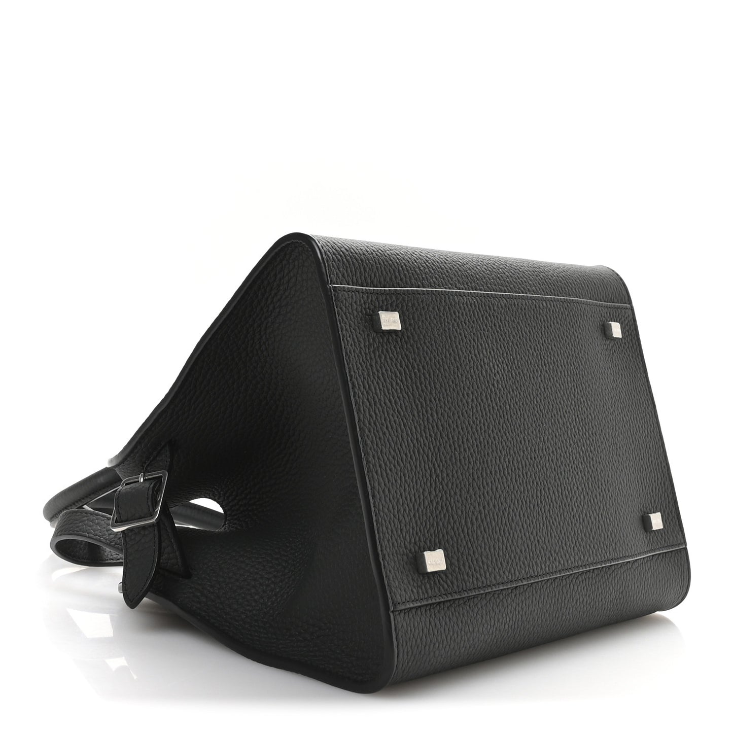 Grained Calfskin Soft Margaux 10 Bag Grey