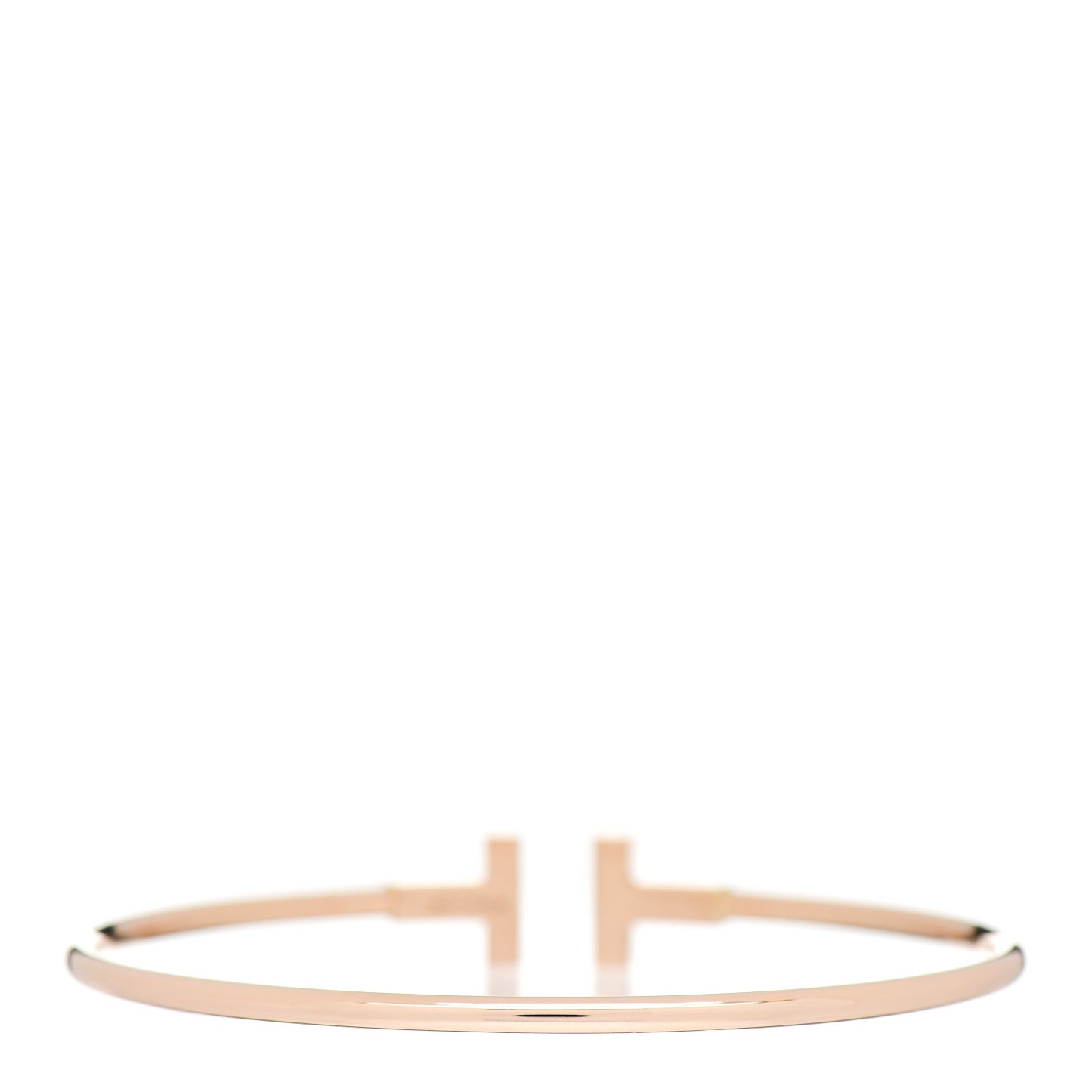 18K Rose Gold T Wire Bracelet