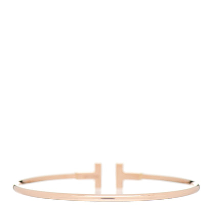 Tiffany 18K Rose Gold T Wire Bracelet 2 of 3