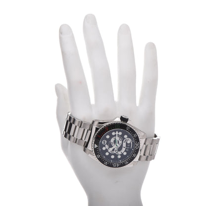 Gucci Stainless Steel 45mm Dive Snake Quartz Watch Black 2 of 7