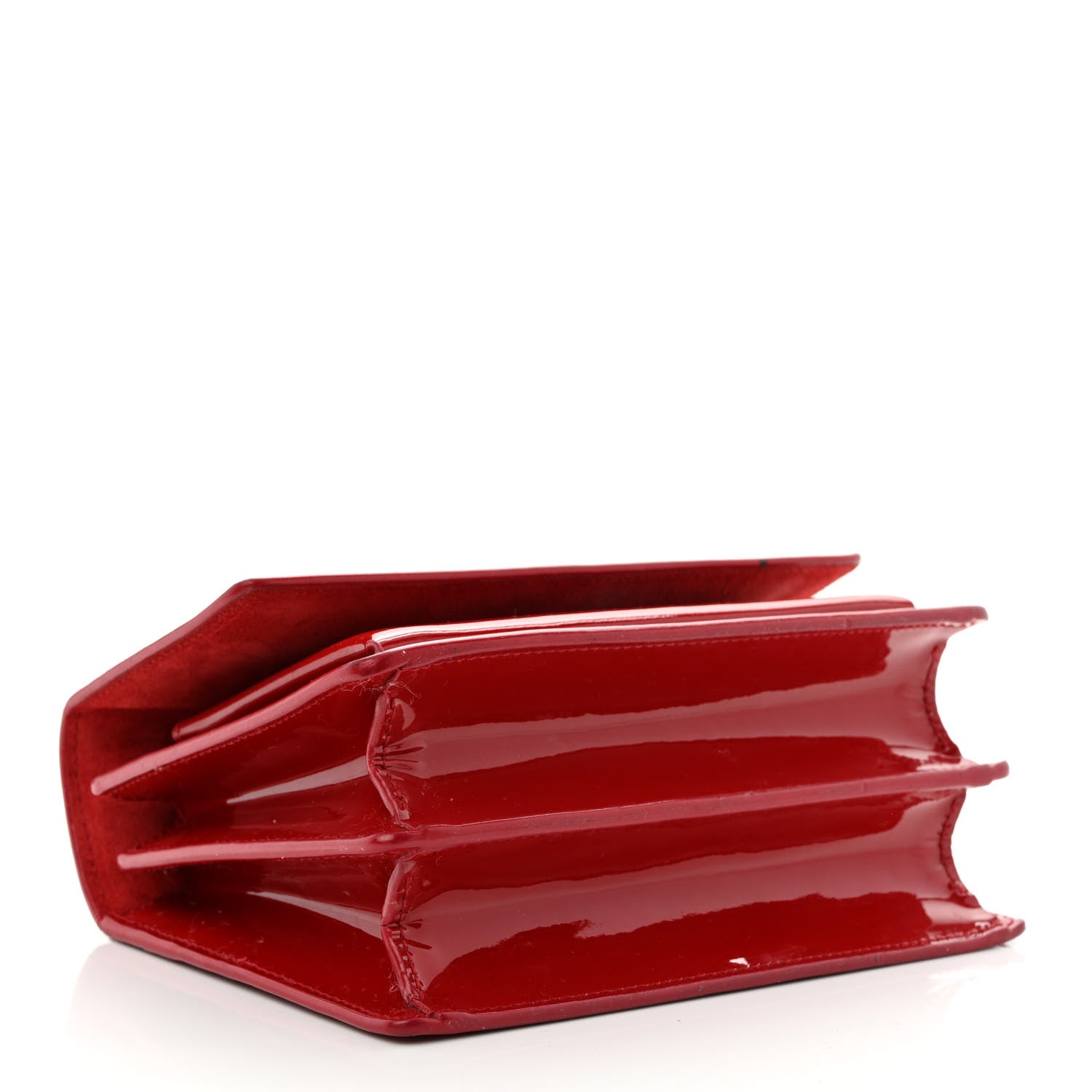 Saint Laurent Patent Small Monogram Sunset Red 4 of 16