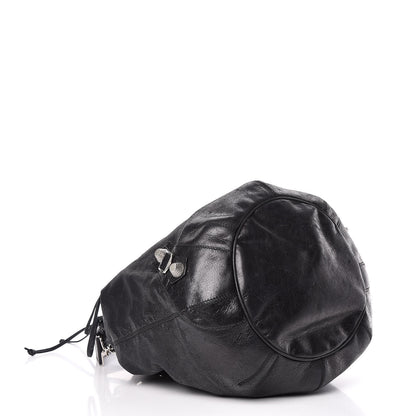 Balenciaga Agneau Giant 21 Silver Hardware Pompon Black 4 of 13