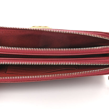 Chanel Caviar Quilted Small Boy Clutch With Chain Burgundy 5 of 13