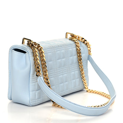 Burberry Lambskin Quilted Small Lola Bag Pale Blue 3 of 12