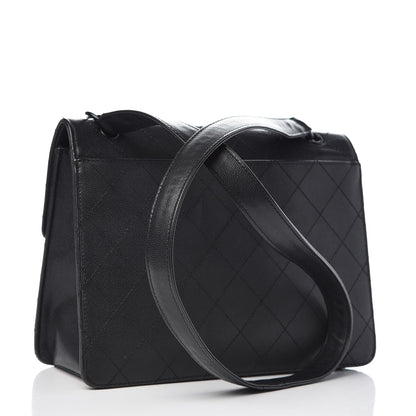 Chanel Caviar Diamond Stitched Flap Bag Black 3 of 13