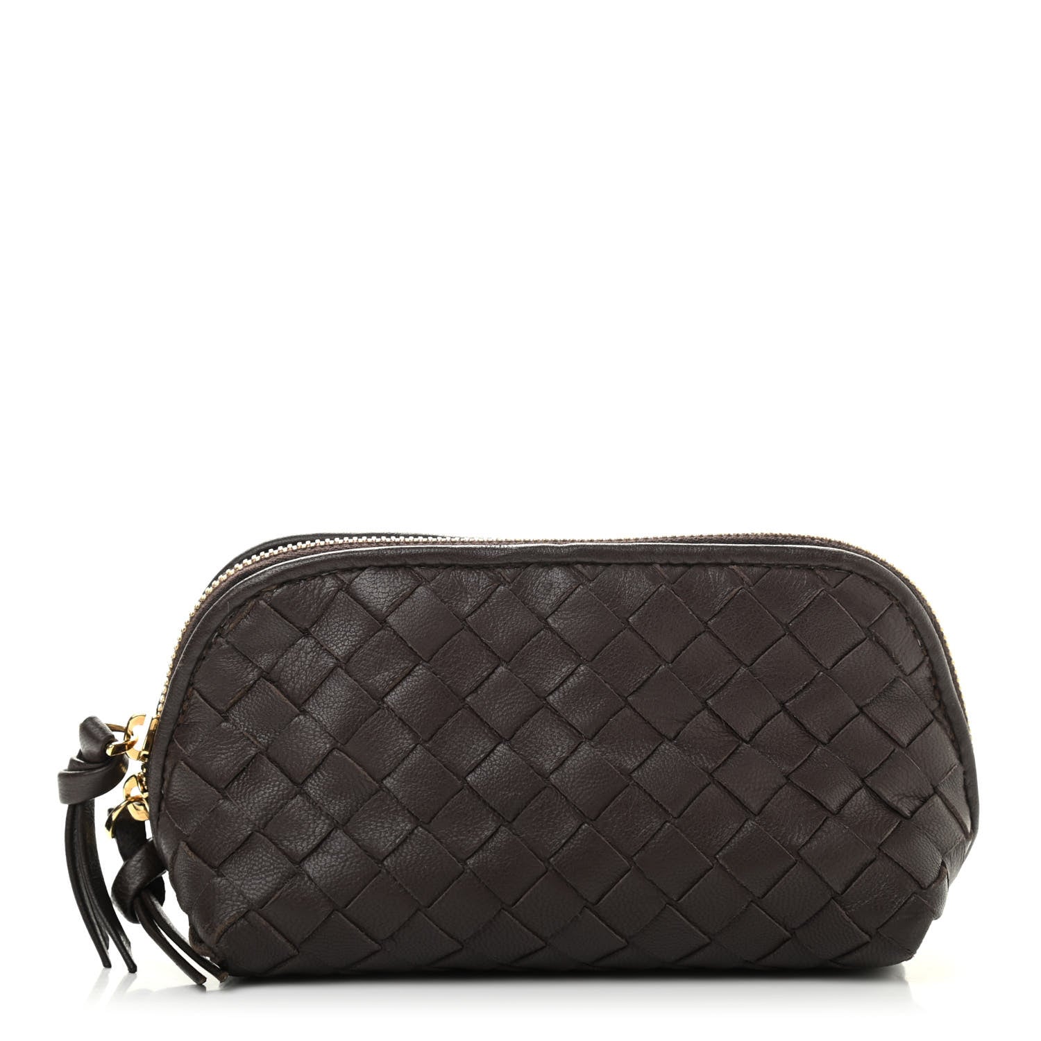 Bottega Veneta Nappa Intrecciato Cosmetic Case Ebano 1 of 11