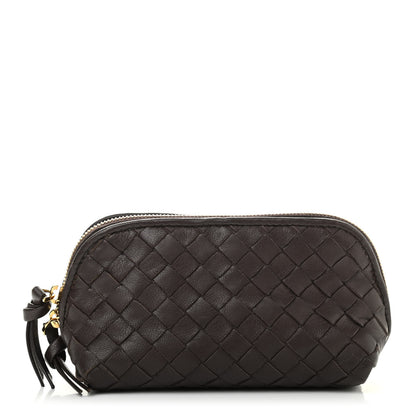 Bottega Veneta Nappa Intrecciato Cosmetic Case Ebano 1 of 11