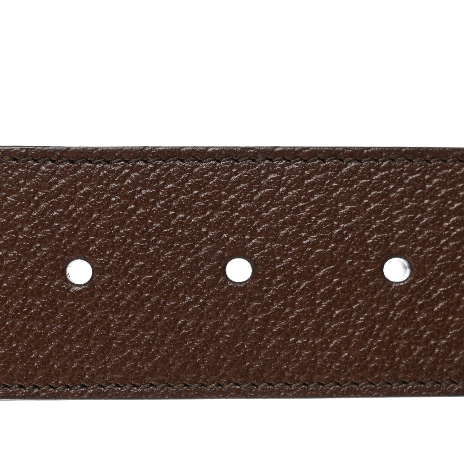 Gucci Monogram Jumbo GG Textured Dollar Calfskin Double G 40mm Belt 100 40 Camel Ebony 4 of 6