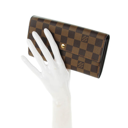 Louis Vuitton Damier Ebene Sarah Wallet 2 of 7