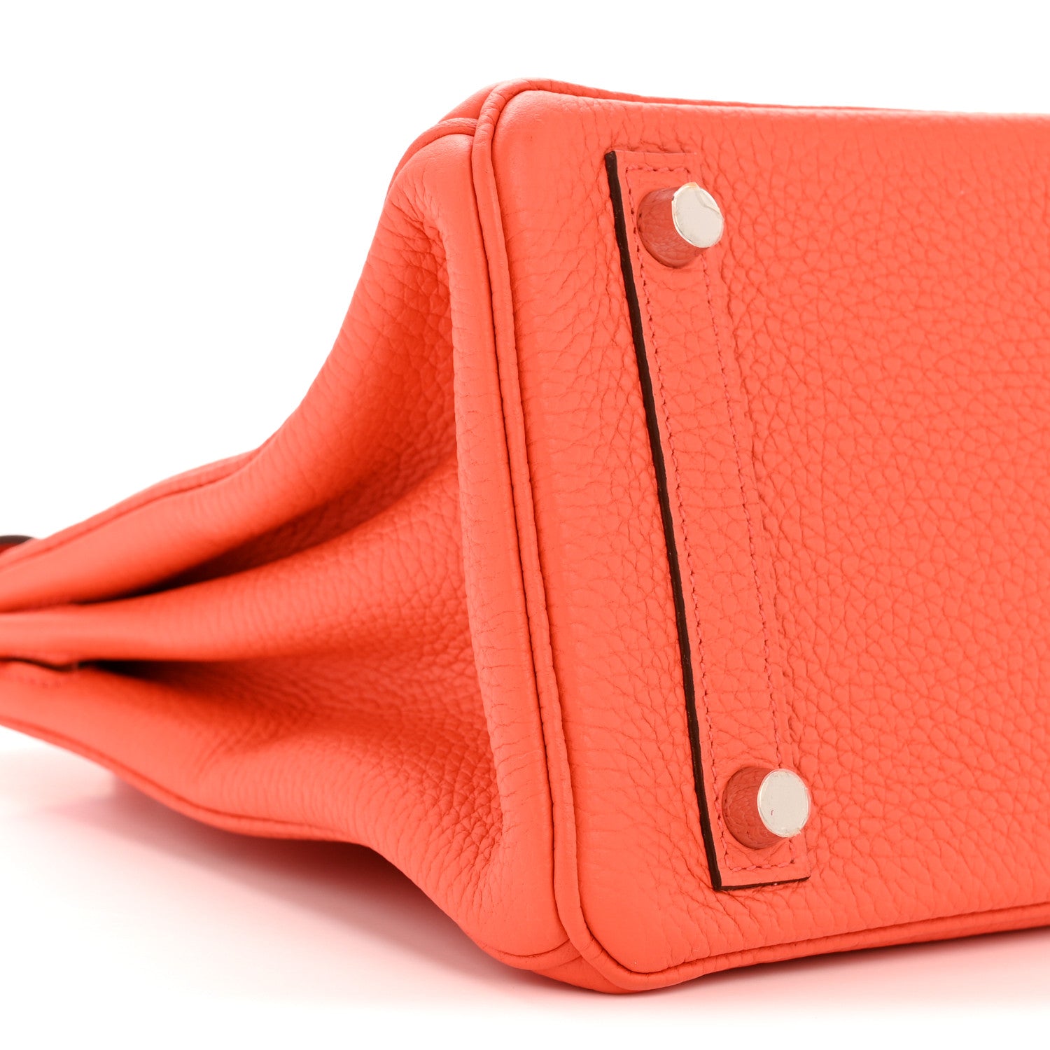 Hermes Togo Birkin 25 Orange Poppy 9 of 11