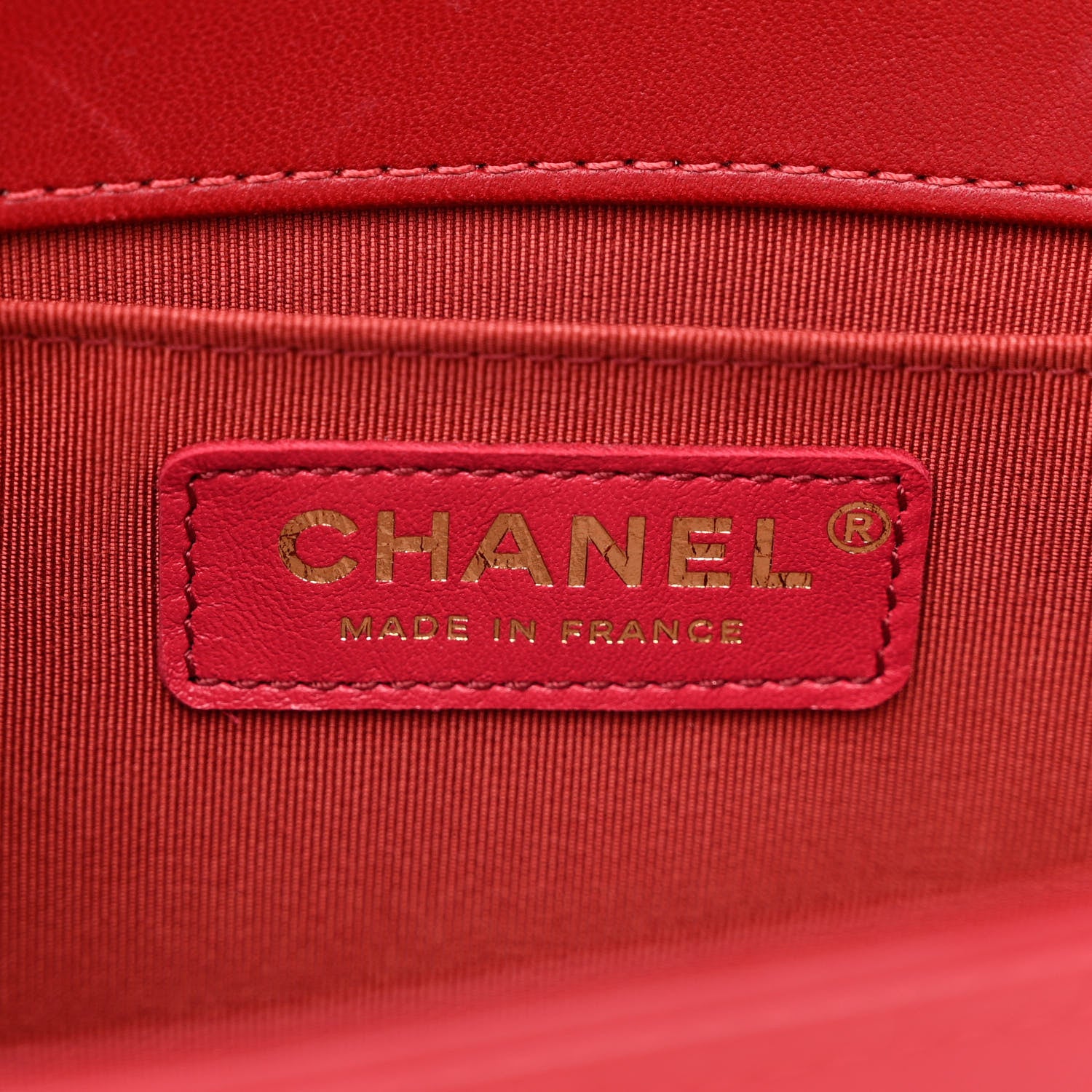 Chanel Lambskin Quilted Medium Boy Flap Dark Red 6 of 11