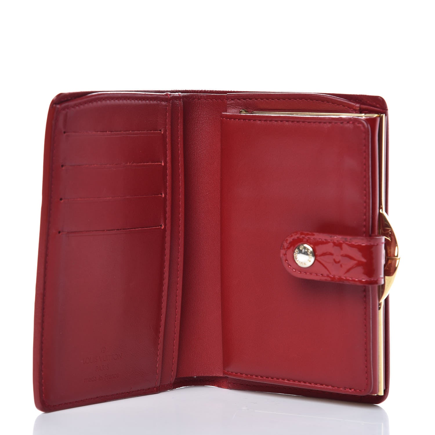 Louis Vuitton Vernis French Purse Wallet Pomme d'Amour 5 of 9