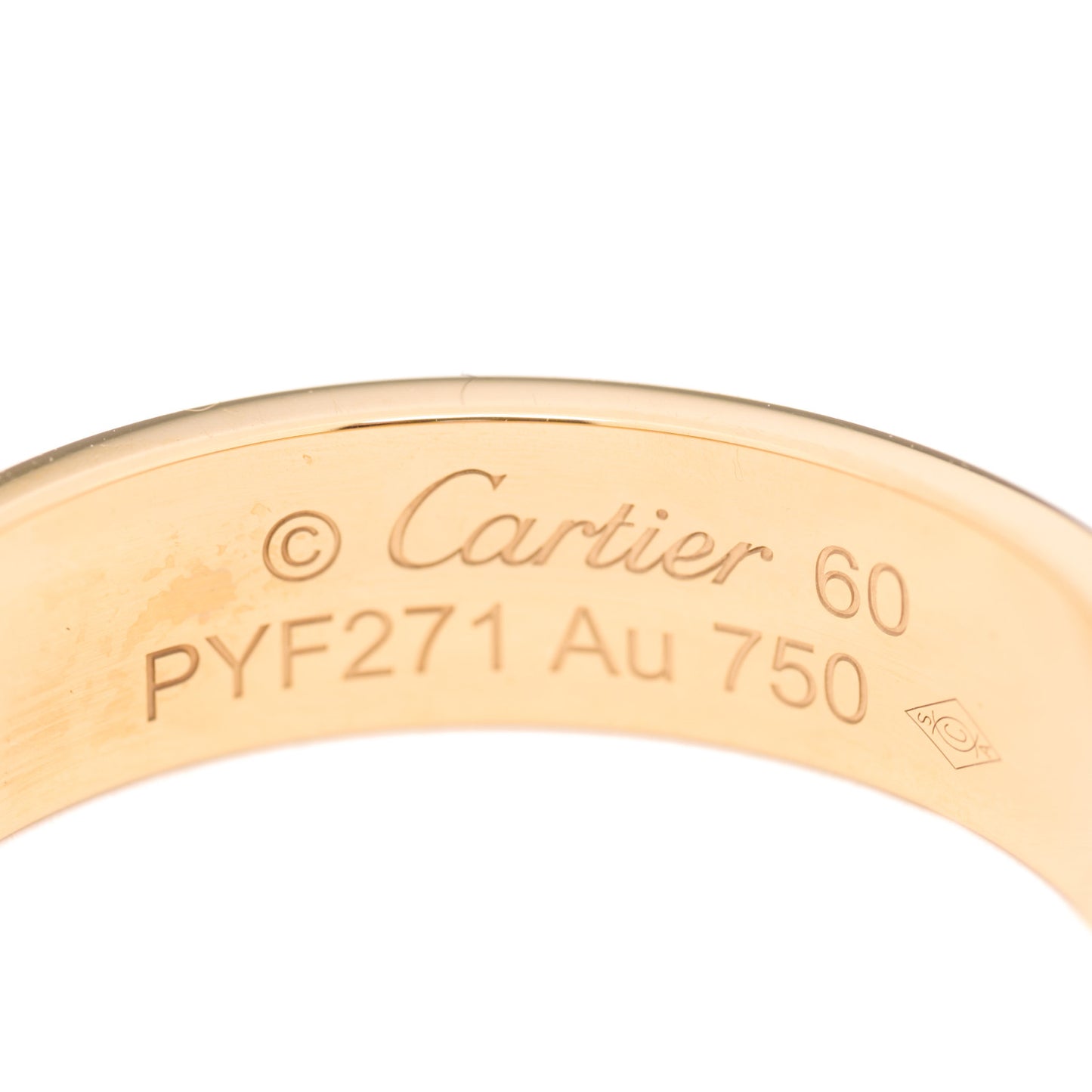 18K Yellow Gold 5.5mm LOVE Ring 60 9