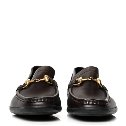 Gucci Calfskin Mens Horsebit Driver Loafers 9 Brown 2 of 10