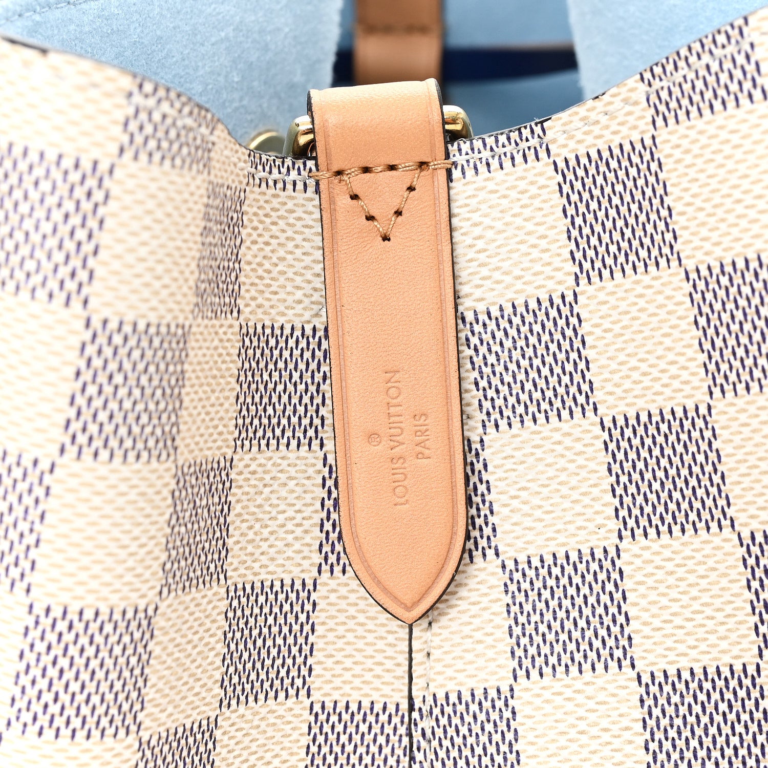 Louis Vuitton Damier Azur Braided Neonoe MM Blue 6 of 11
