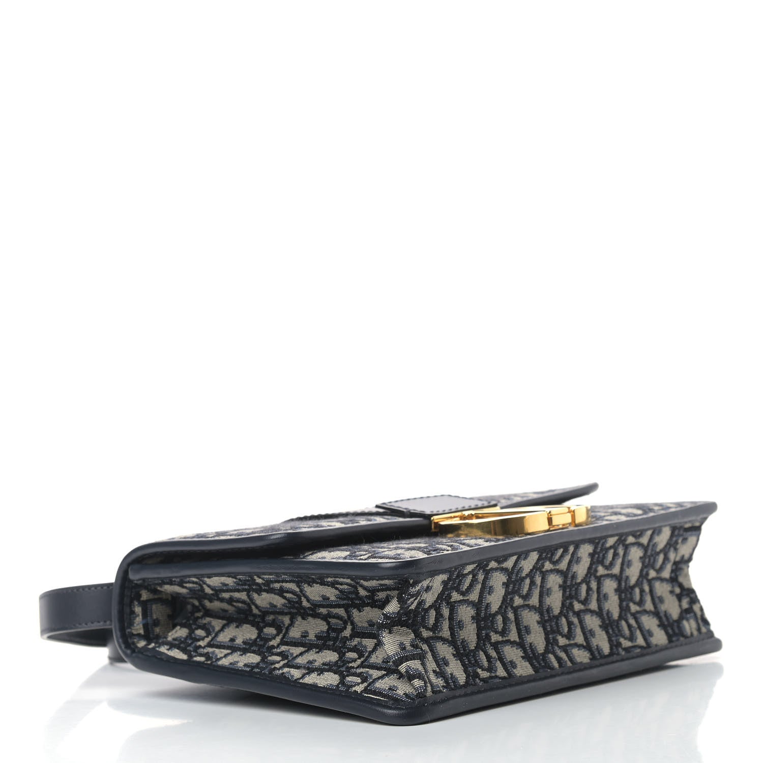 Christian Dior Oblique 30 Montaigne Flap Bag Blue 4 of 9