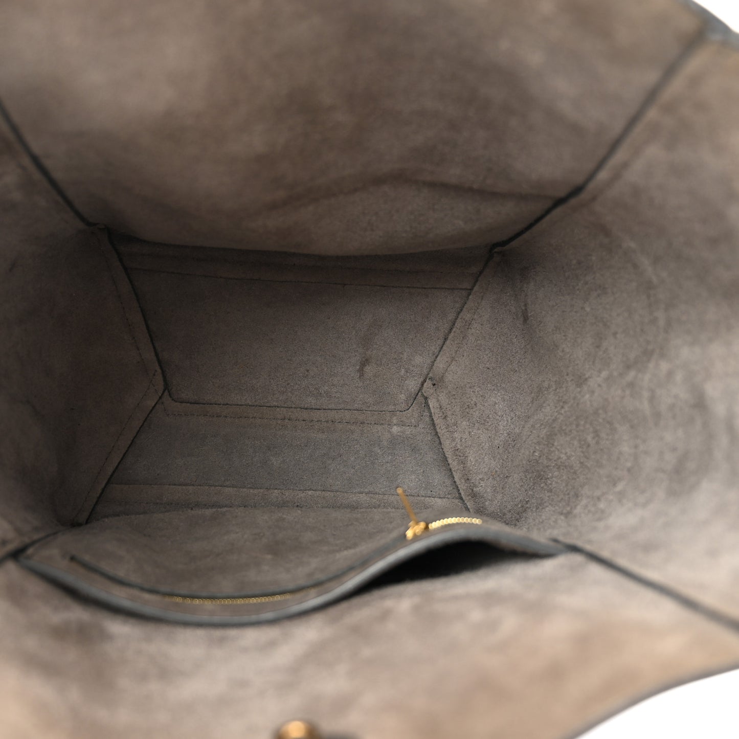 Soft Grained Calfskin Sangle Bucket Bag Kohl