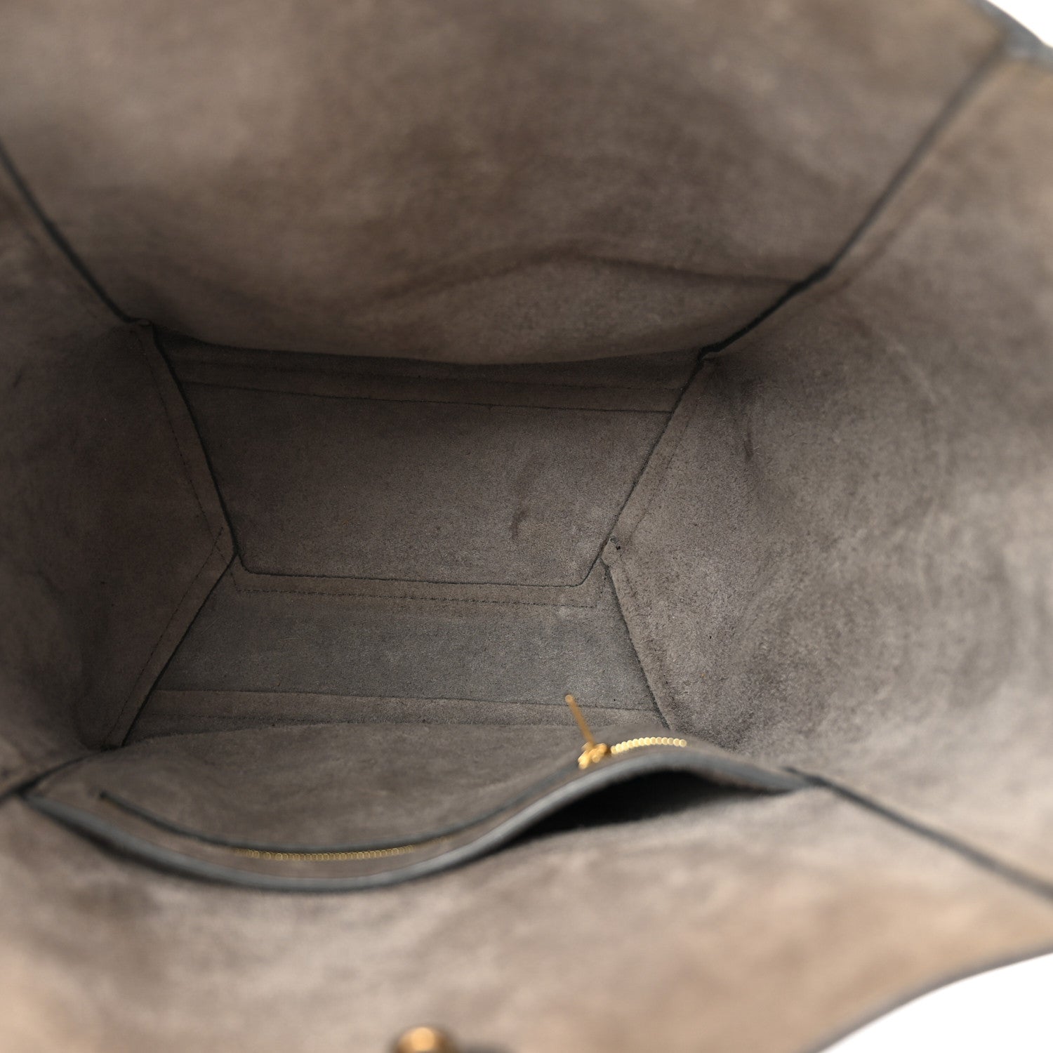 Celine Soft Grained Calfskin Sangle Bucket Bag Kohl 5 of 13