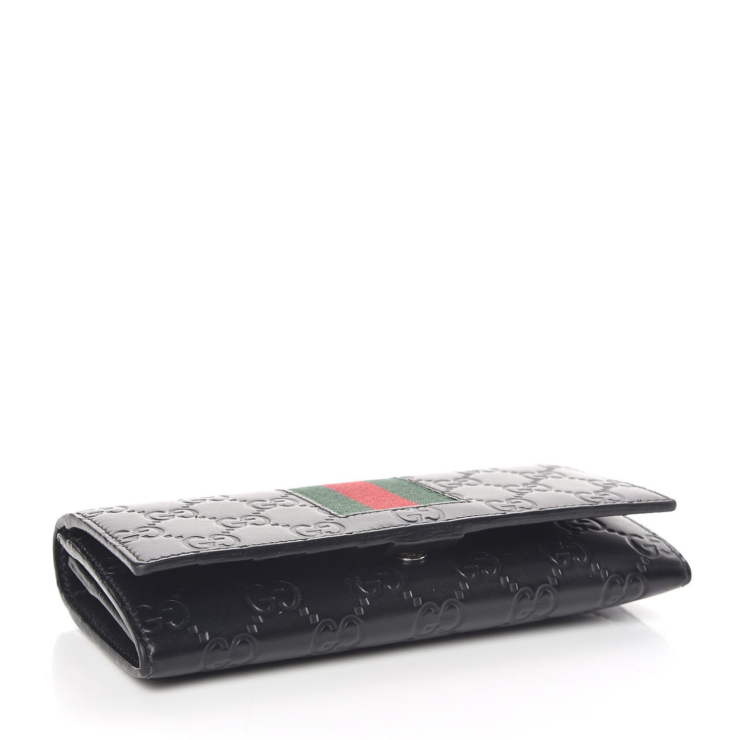 Guccissima Signature Web New Web Continental Wallet Black