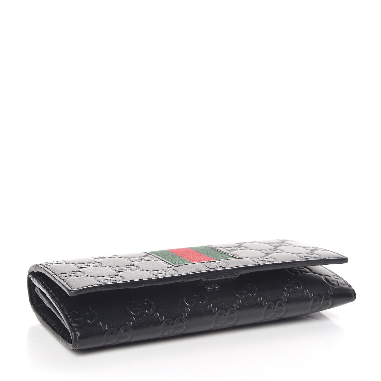 Gucci Guccissima Signature Web New Web Continental Wallet Black 4 of 9