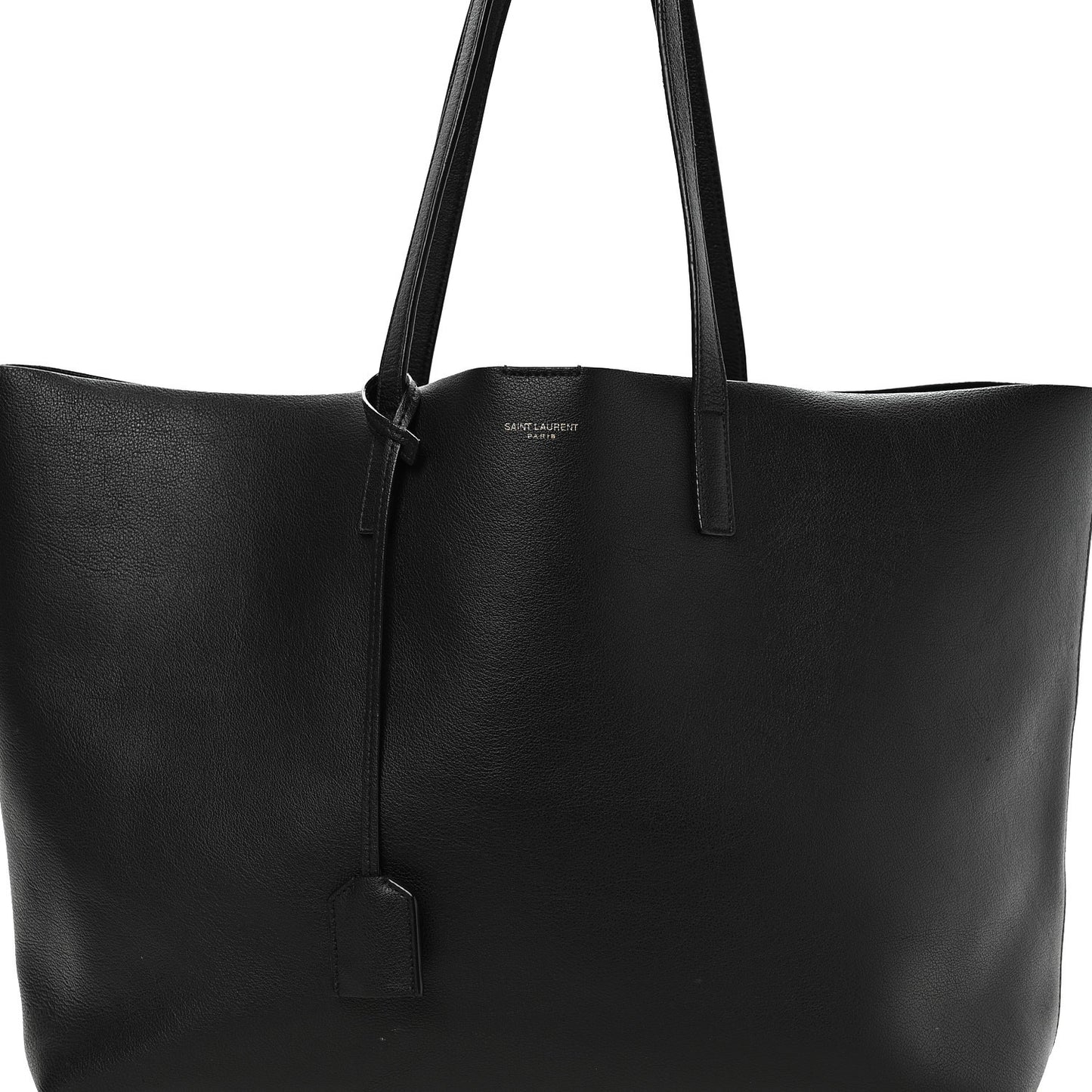 Calfskin Large Shopping Tote Black
