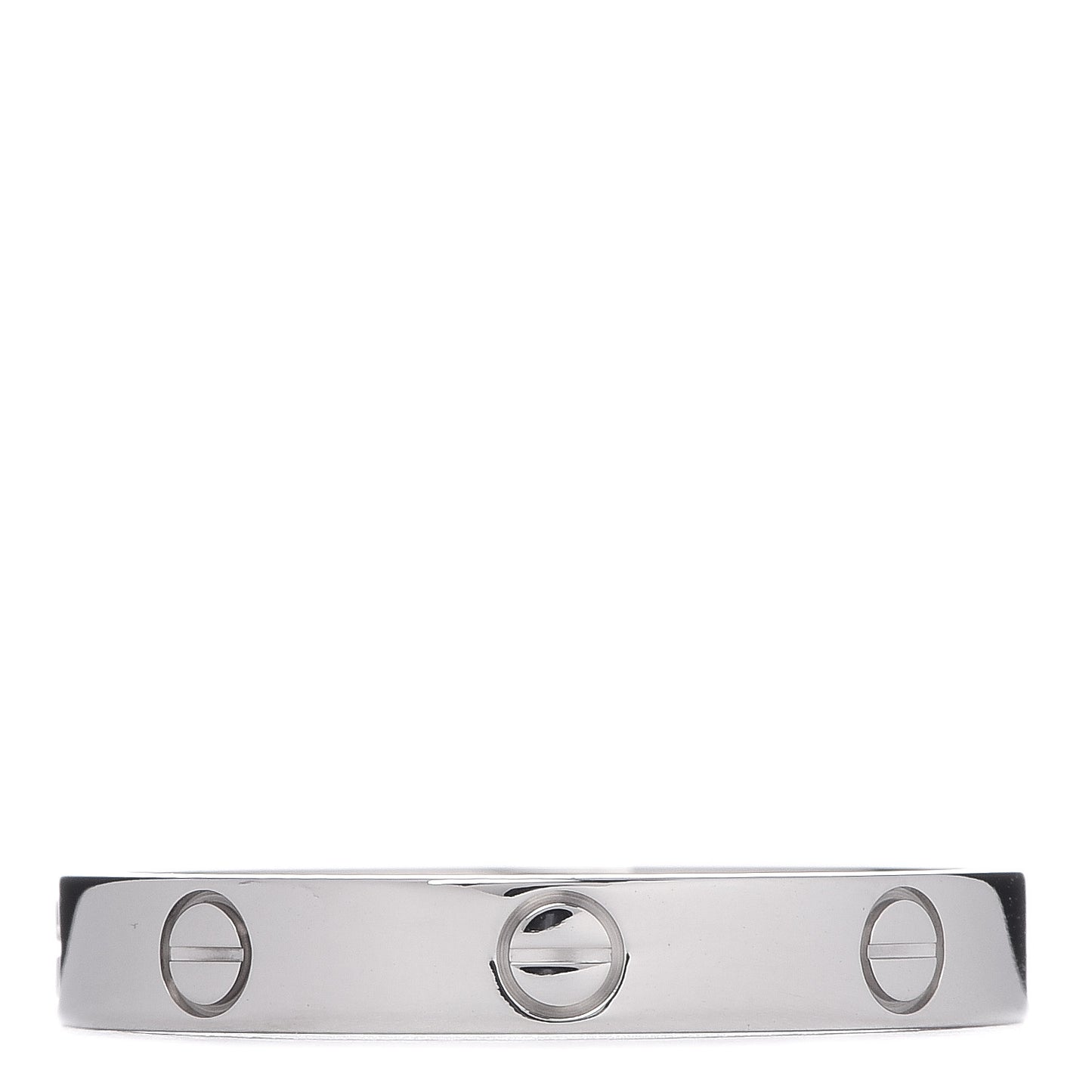 18K White Gold 3.5mm LOVE Wedding Band Ring 64 10.75