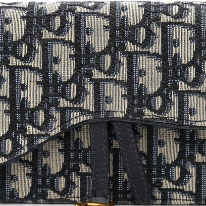 Christian Dior Oblique Saddle Belt Bag Blue 9 of 15