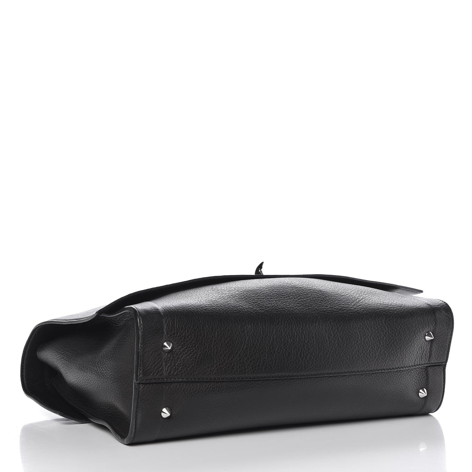 Givenchy Grained Calfskin Medium Shark Lock Satchel Black 4 of 7