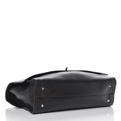 Givenchy Grained Calfskin Medium Shark Lock Satchel Black 4 of 7