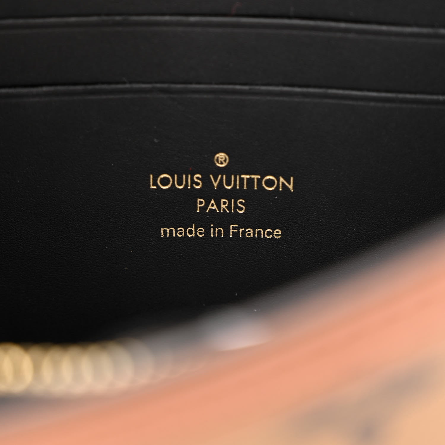 Louis Vuitton Reverse Monogram Dauphine Chain Wallet 6 of 9