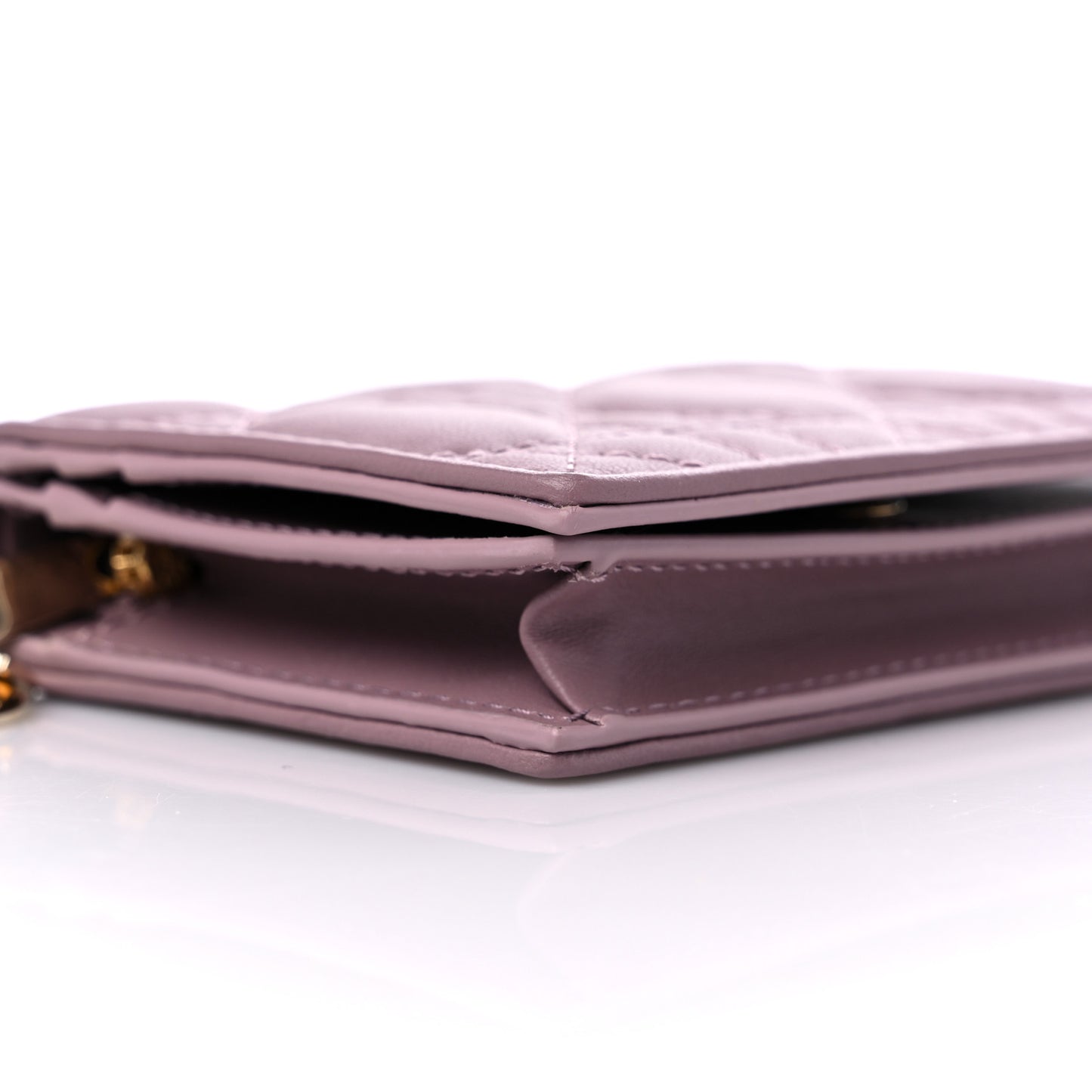 Lambskin Cannage Mini Lady Dior Wallet